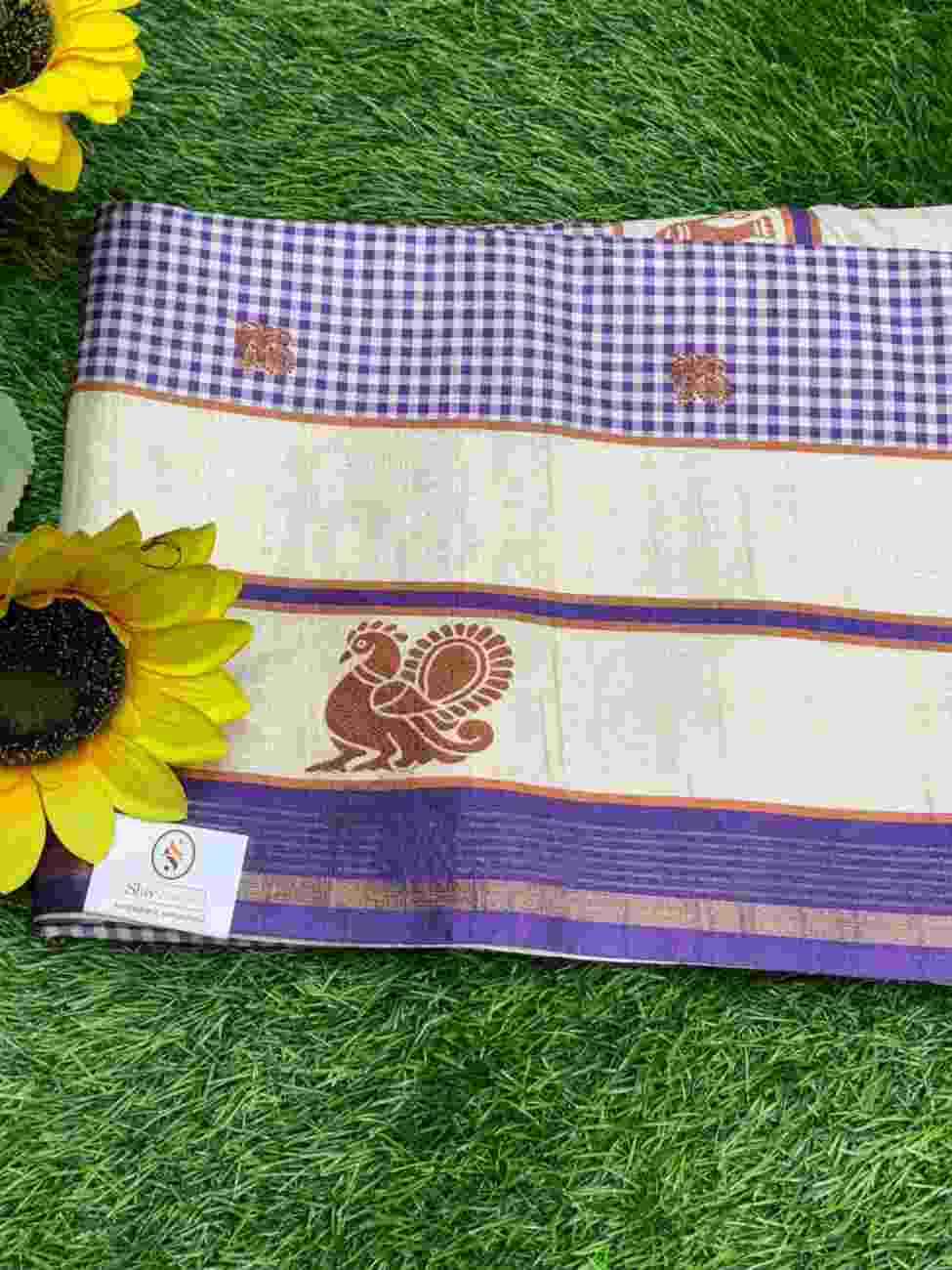 Elegant Checks Matka Silk