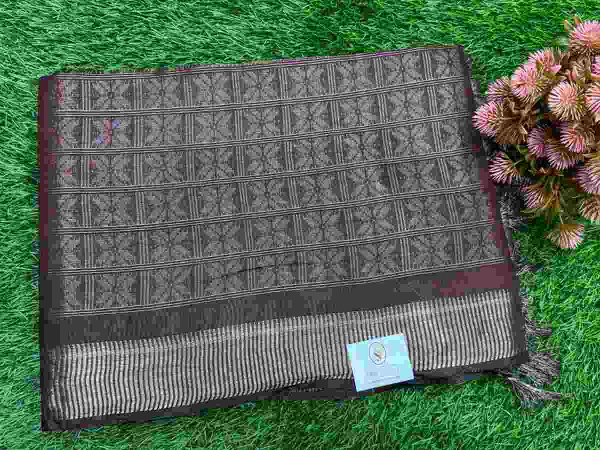 Monochrome Bagalpuri Linen
